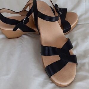 Dansko Black Sandals